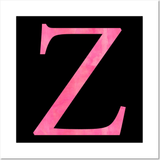 Pink Z Posters and Art